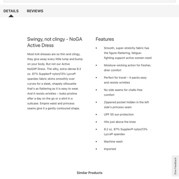 DULUTH TRADING | NWOT WOMEN’S NOGA DRESS UPF 50 ACTIVEWEAR TRAVEL | MEDIUM - Picture 9 of 9